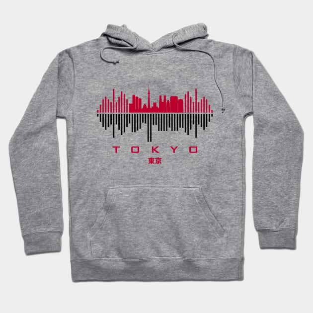 Tokyo (東京) Soundwave Hoodie by blackcheetah